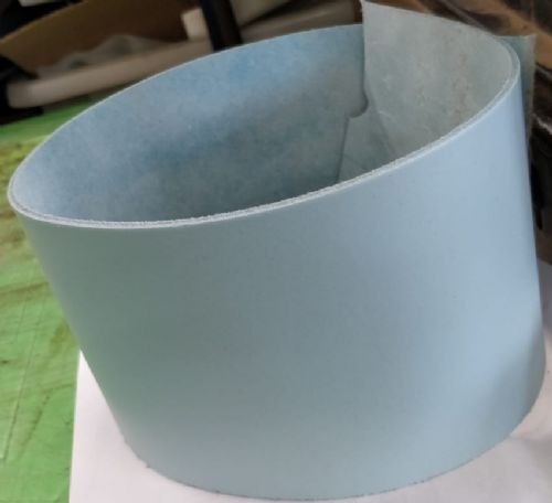 Leather One Strap Wrist Band Brace Support - Gym Weight Lifting Wrap - Various Colours (Baby Blue)